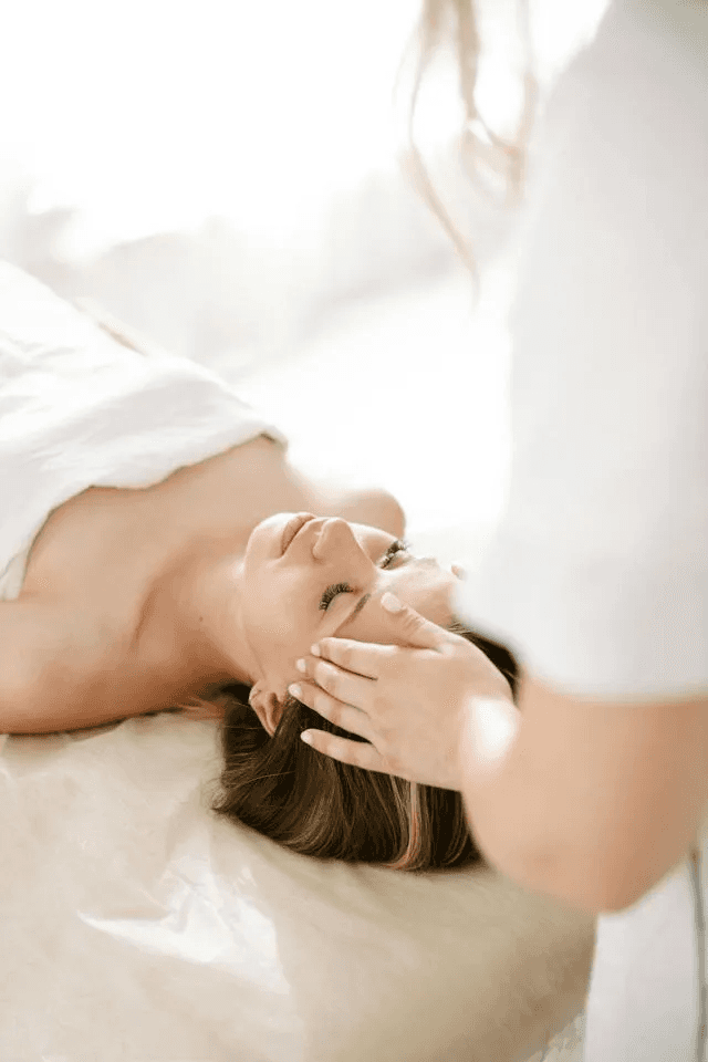 Un momento di relax durante un massaggio